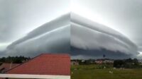 awan berbentuk tsunami