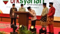 Wakil Presiden K.H. Ma’ruf Amin saat meresmikan BRK Syariah