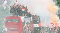 Timnas Indonesia Juara SEA Games 2023 Diarak Menuju Stadion GBK