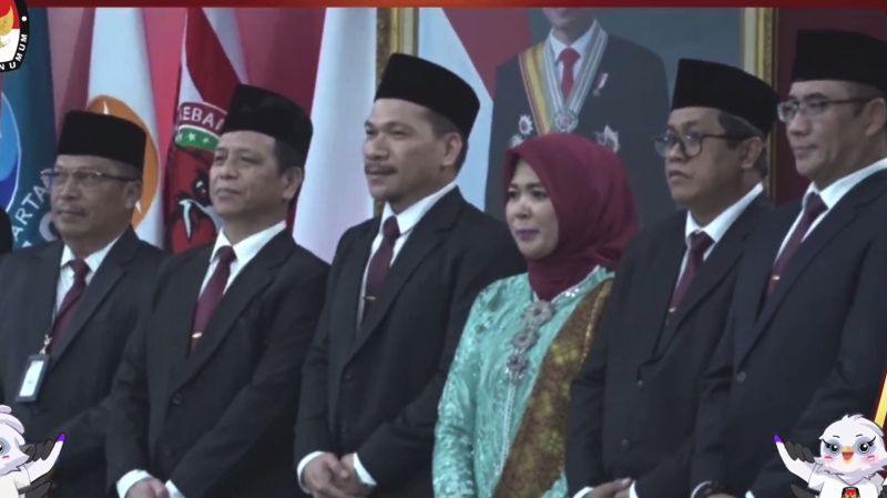 KPU RI Lantik Lima Anggota KPU Kepri Periode 2023-2028
