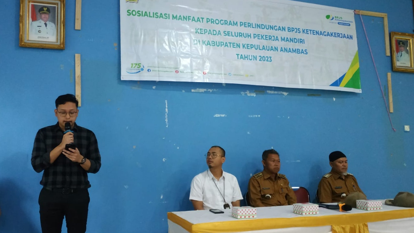 BPJS Ketenagakerjaan Sosialisasikan Manfaat Jaminan Sosial di Pulau Letung, Anambas