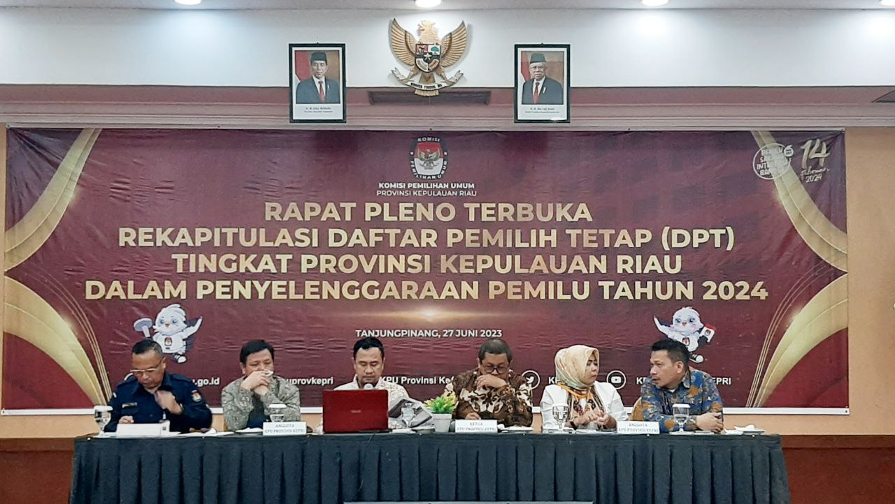 DPT Kepri Pemilu 2024 Sebanyak 1.500.974 Pemilih