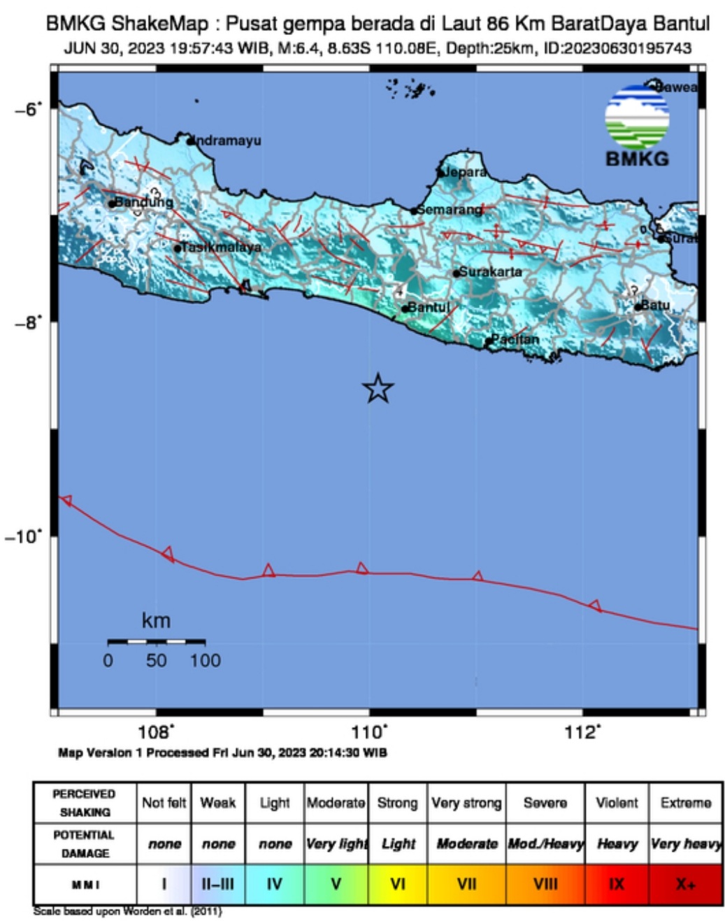 Gempa Bumi Guncang Bantul Yogyakarta