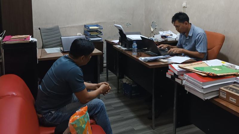 Satresnarkoba Polresta Tanjungpinang memeriksa oknum pegawai Rumah Tahanan (Rutan) Kelas I Tanjungpinang terkait dugaan penyalahgunaan narkoba, Kamis (14/9).