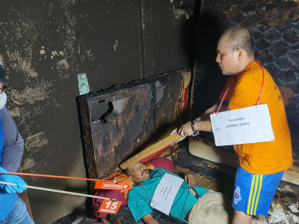 Polisi Gelar Rekonstruksi Pembunuhan Mantan Dirut RSUD Padang Sidempuan