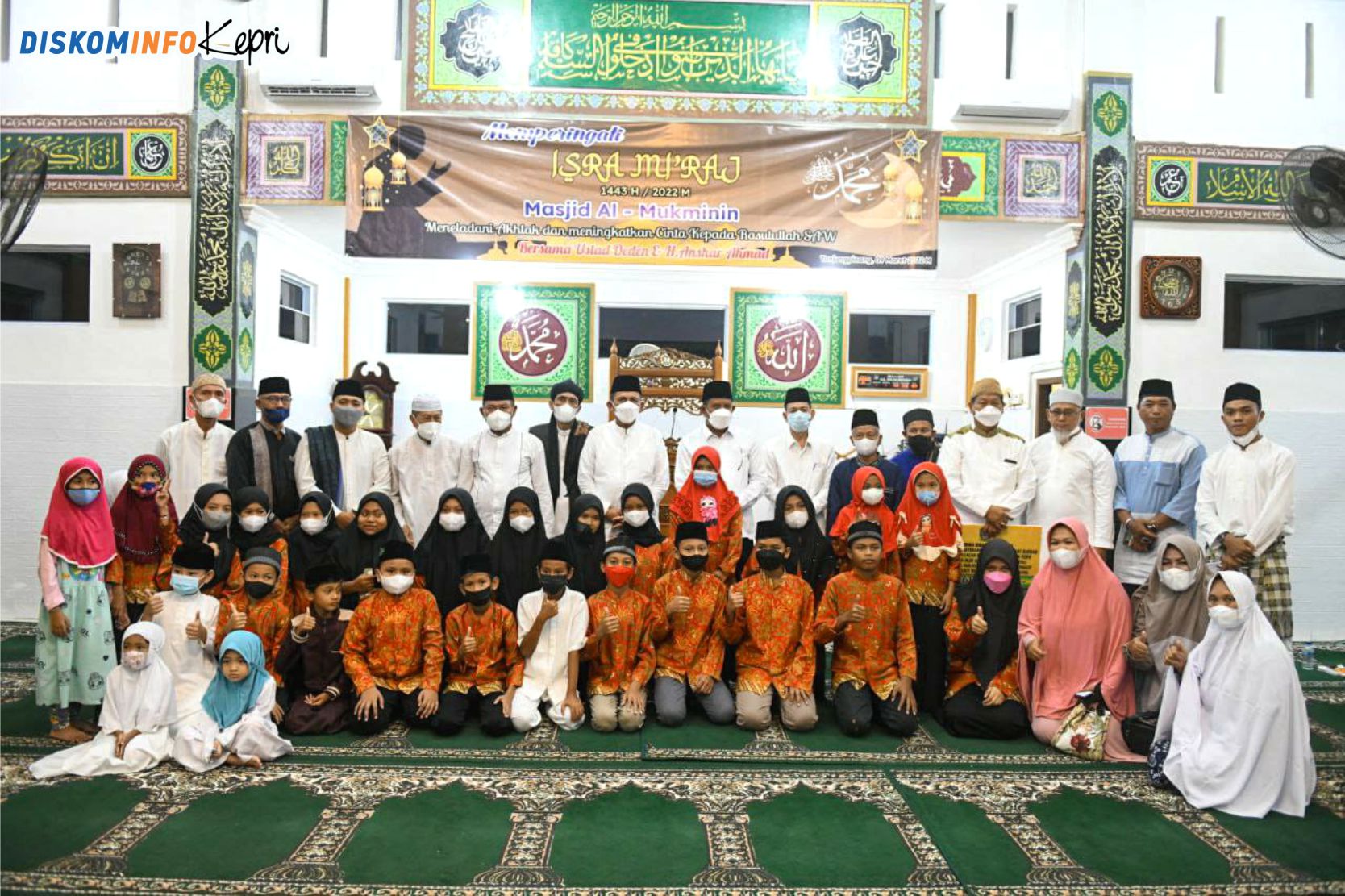 Isra' Mi'raj di MASJID Almukminin, Gubenur Ansar: Sejak kecil saya Aktif di Masjid ini