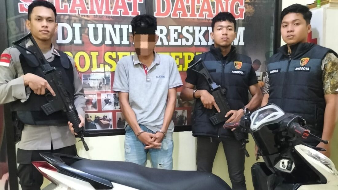 Gasak Sepeda Motor, Pelaku Curanmor Diamankan di Kolong Atas Telaga Riau Karimun