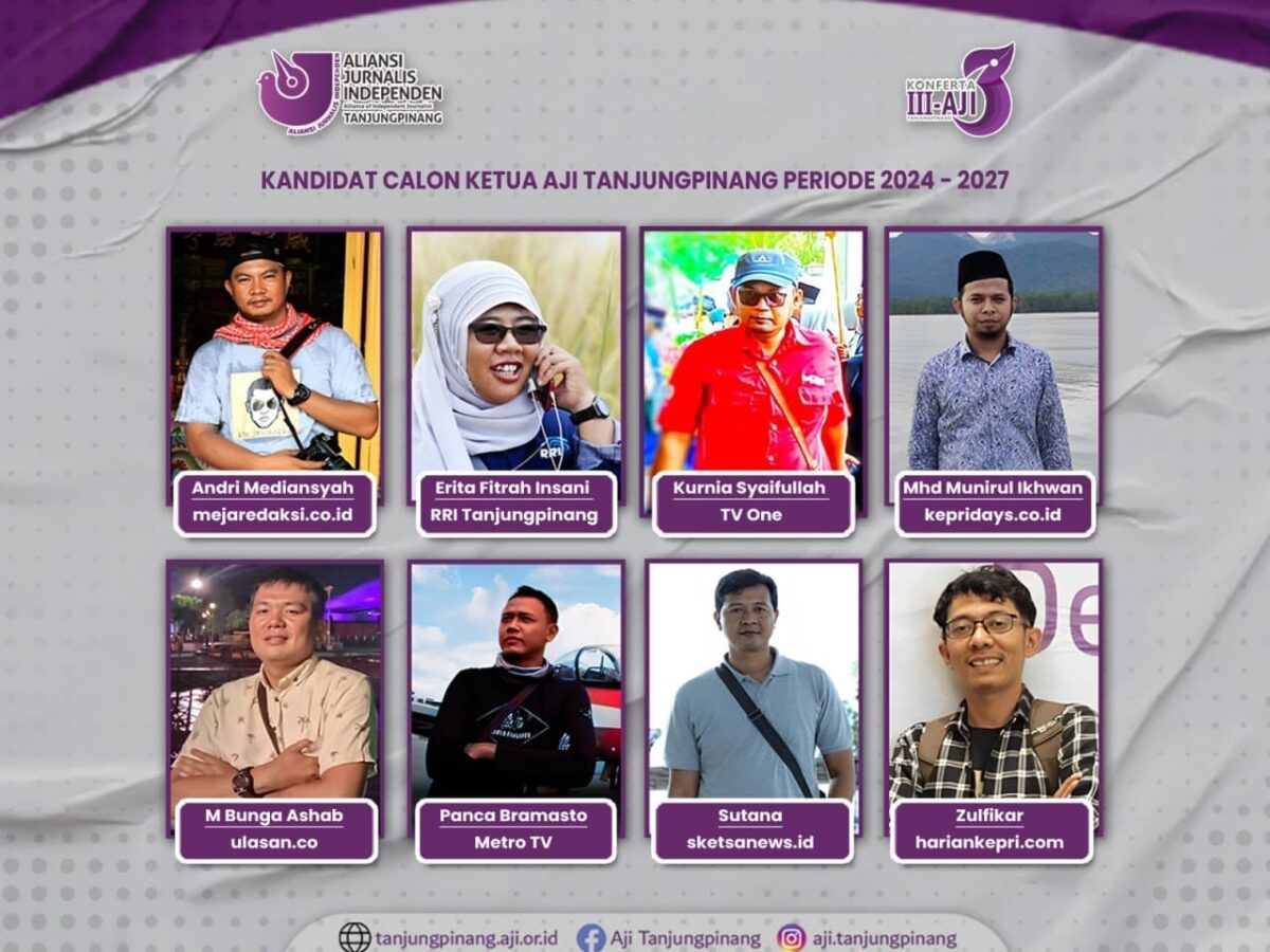 Bursa Calon Ketua AJI Tanjungpinang, 8 Nama Mulai Mencuat Jelang Konferta