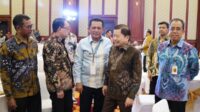 Gubernur Kepulauan Riau, Ansar Ahmad, menghadiri acara peluncuran Kolaborasi Pemanfaatan Sistem Data Registrasi Sosial Ekonomi (Regsosek) di Gedung Dhanapala Kementerian Keuangan, Jakarta, Kamis (20/6).
