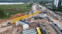 Pemasangan Balok Girder Flyover Sei Ladi Dimulai, Target Rampung Oktober