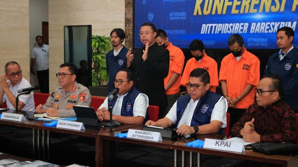 Bareskrim Polri Tangkap Pengelola Situs Penyebar Pornografi Anak