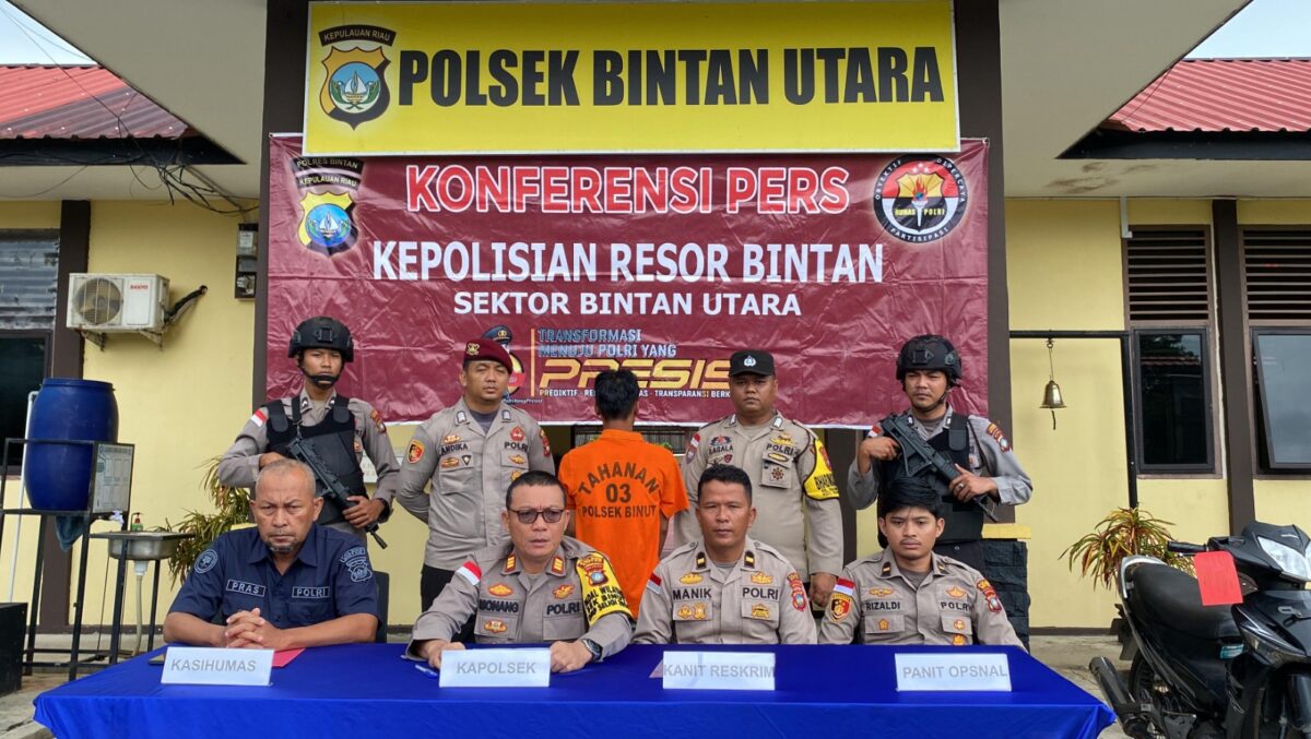 Polsek Bintan Utara Tangkap Pelaku Curanmor, Motor Curian Dibawa ke Bengkel