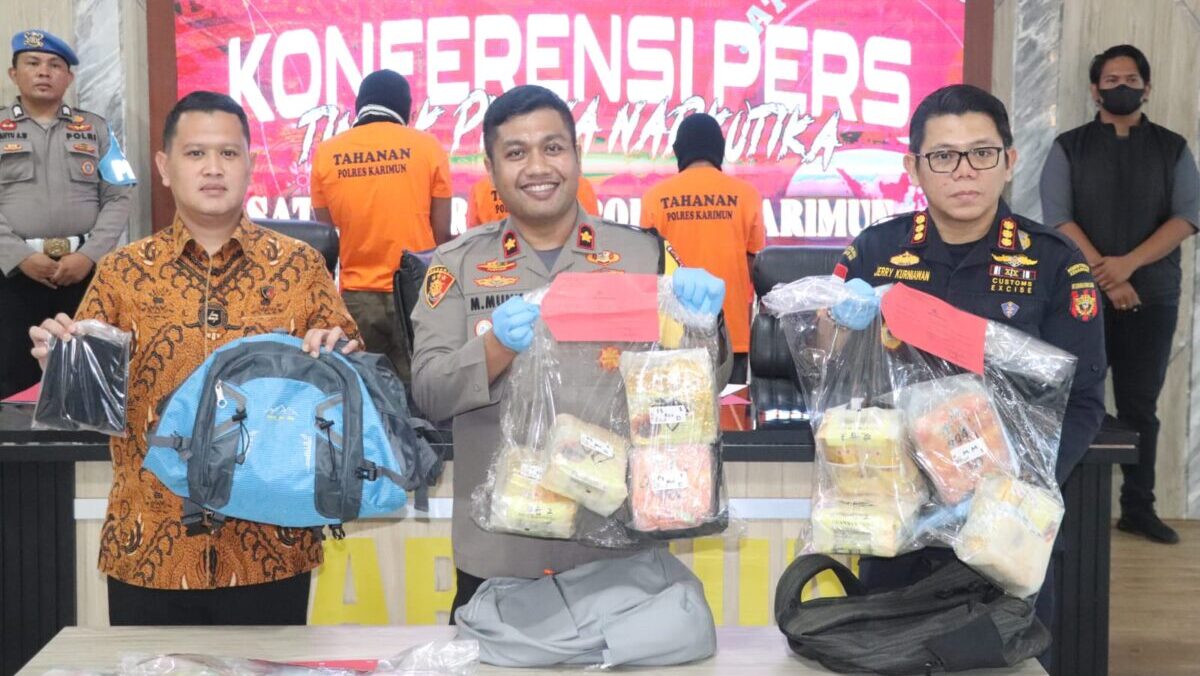 Satresnarkoba Polres Karimun Ungkap Peredaran 11,6 Kilogram Sabu