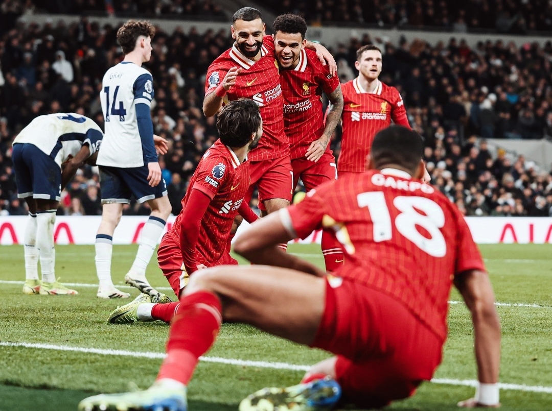 Liverpool Pesta Gol, Tottenham Hotspur Dipermalukan di Kandang Sendiri