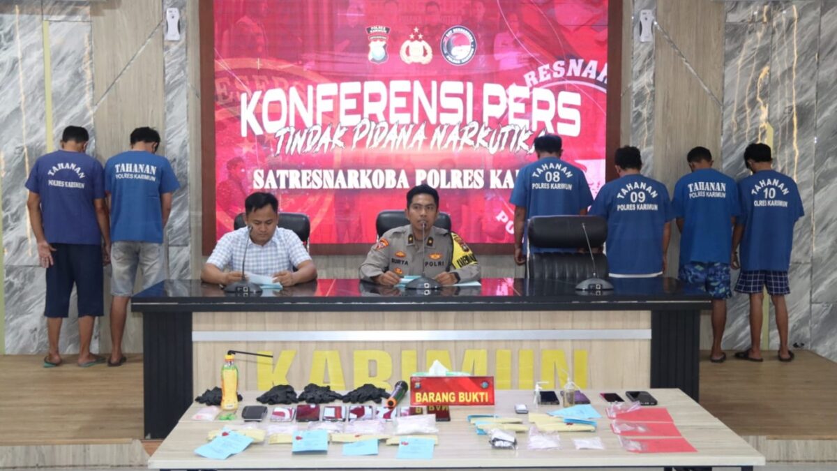 Satresnarkoba Polres Karimun Tangkap 19 Tersangka Kasus Narkotika