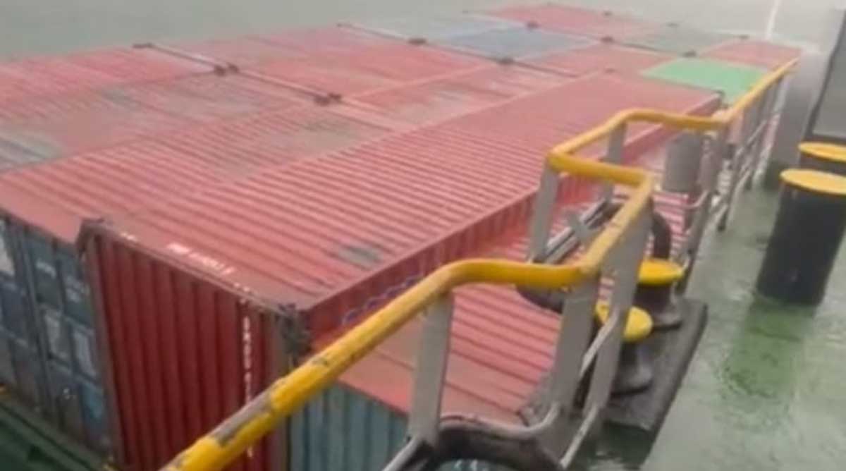 Diterjang Cuaca Ekstrem, Dua Kapal Niaga Tabrakan di Perairan Batam