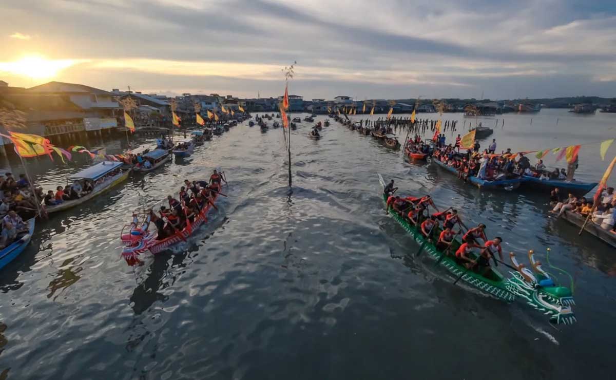 Lomba Perahu Naga Semarakkan Laut Tanjungpinang, Wali Kota: Ini Warisan Budaya yang Harus Dijaga