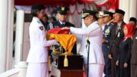 Wagub Nyanyang Pimpin Penurunan Bendera HUT ke-80 RI di Kepri