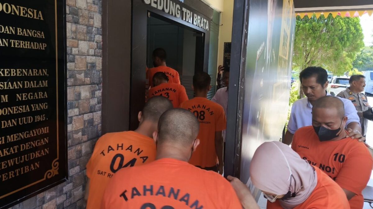 Polisi Bekuk 9 Pengedar Sabu di Tanjungpinang Sepanjang Juli 2025