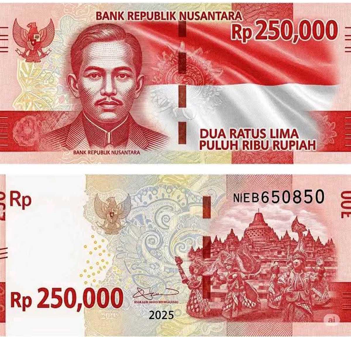 Cek Fakta: Tidak Ada Uang Pecahan Rp 250.000 untuk HUT ke-80 RI