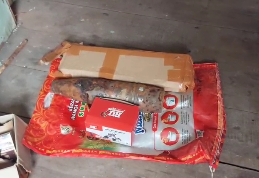 Heboh, Bom Mortir Tersangkut Jaring Nelayan di Pulau Bayan Tanjungpinang