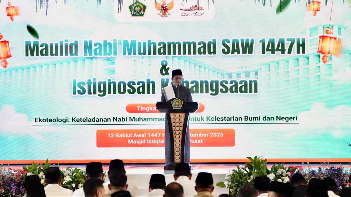 Menag Nasaruddin Ajak Umat Terapkan Ekoteologi di Peringatan Maulid Nabi Muhammad SAW