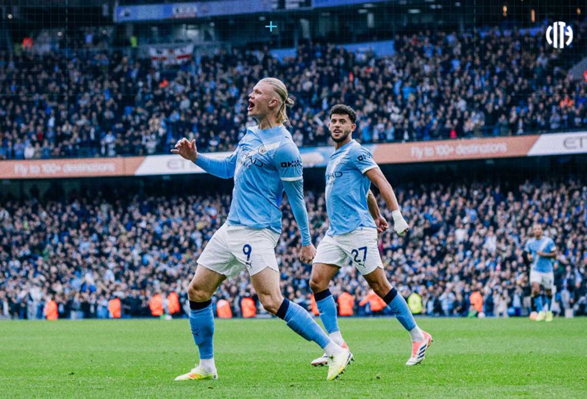 Dua Gol Haaland Menangkan Manchester City di Kandang Sendiri