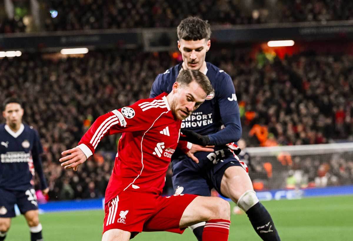 Liverpool Tak Berdaya, Dibekuk PSV 1-4 di Anfield