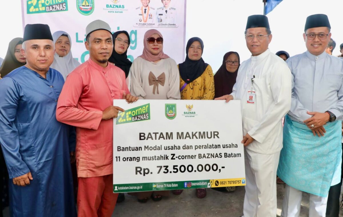BAZNAS Batam Luncurkan Z-Corner, Salurkan Bantuan Modal Rp73,5 Juta