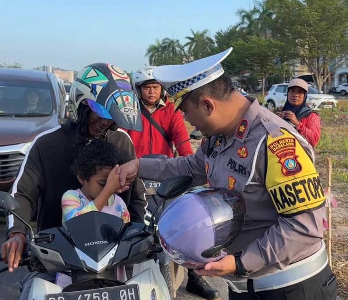 Operasi Keselamatan Seligi di Batam, Pengendara Tertib Dapat Apresiasi dari Polisi